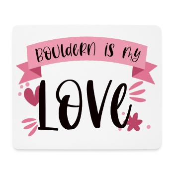 Escalade de bloc Boulderin Mountains Cadeau - Tapis de souris (format paysage) - blanc - Devant