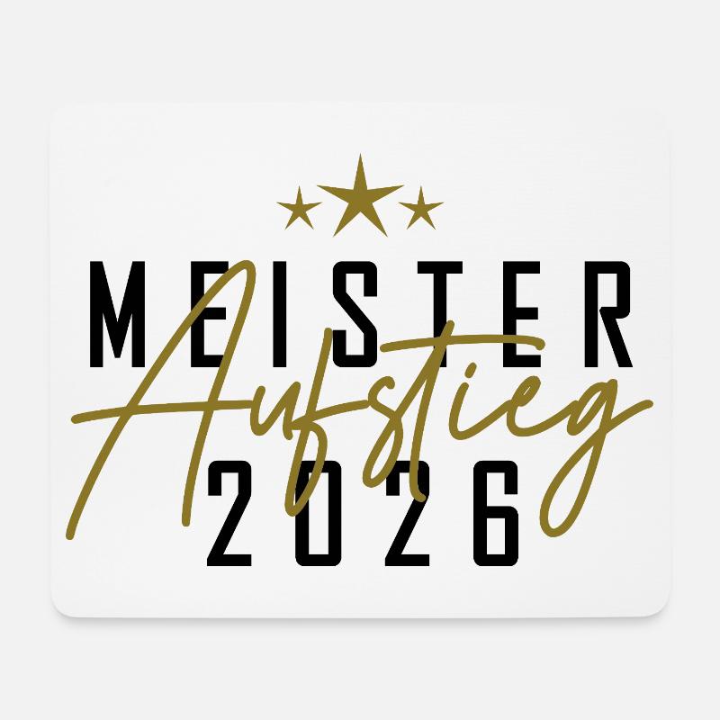 Meister 2026 - Mousepad (Querformat) - Weiß