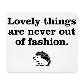 Lovely Things par Hedgehog Vintage - Tapis de souris (format paysage) - blanc - Devant
