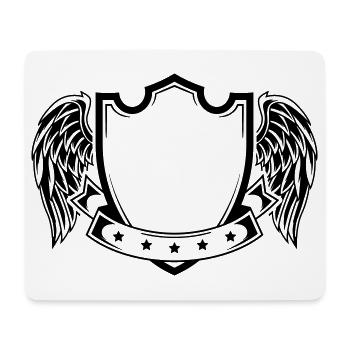 Armoiries - Tapis de souris (format paysage) - blanc - Devant