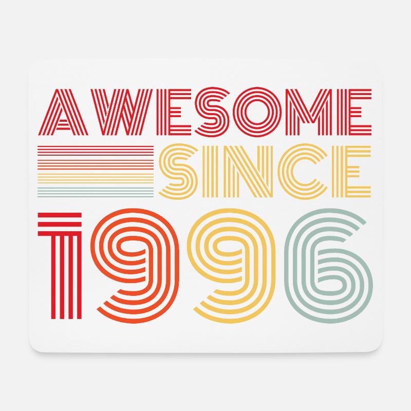 Vintage 1996 Retro 1996 Geburtstagsgeschenk - Mousepad (Querformat) - Weiß