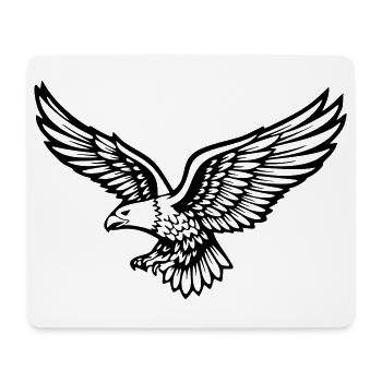 eagle - Mouse Pad (horizontal) - white - Front