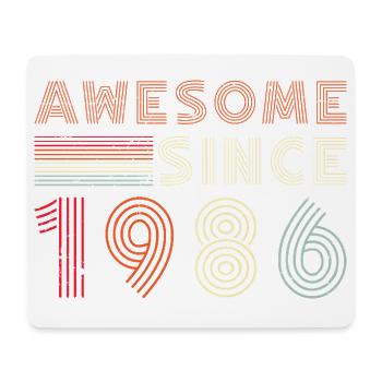 Retro Neon since 1986 - Mouse Pad (horizontal) - white - Front