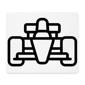 Race Car - Mouse Pad (horizontal) - white - Front