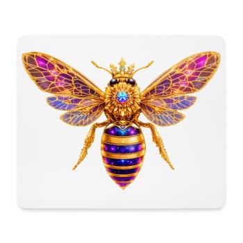 Queen Bee Bienenkönigin - Mouse Pad (horizontal) - white - Front