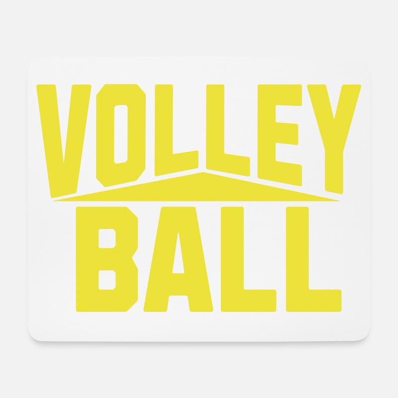 Volleyball - Mousepad (Querformat) - Weiß
