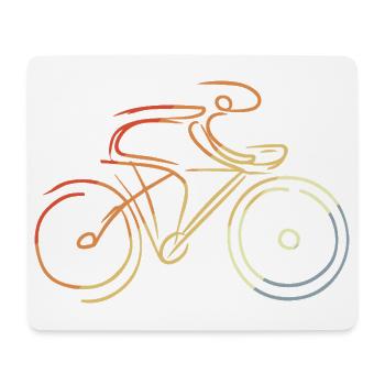Road cycling - Mouse Pad (horizontal) - white - Front