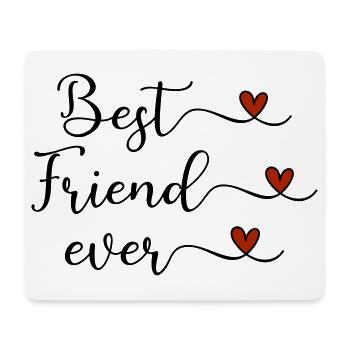 Bester Freund  - Mousepad (Querformat) - Weiß - Vorne