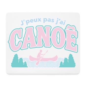 J'peux pas j'ai CANOE - Tapis de souris (format paysage) - blanc - Devant