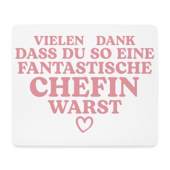 Beste Chefin Abschied Rente Jobwechsel - Mousepad (Querformat) - Weiß - Vorne
