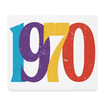 Geboren 1970 70 Geburtstagsgeschenk - Mousepad (Querformat) - Weiß - Vorne
