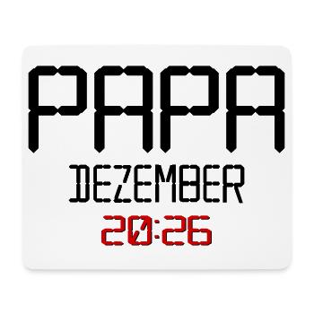 Geburt Baby Papa, Dezember 2026 - Mousepad (Querformat) - Weiß - Vorne