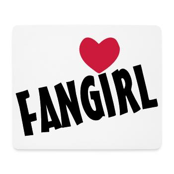 Fangirl Geschenk - Mousepad (Querformat) - Weiß - Vorne