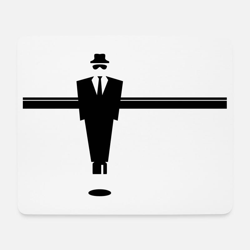 Kicker, Maffia - Mousepad (Querformat) - Weiß