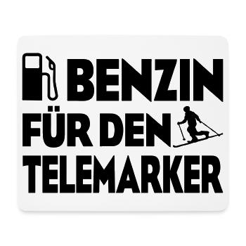 Benzin Telemarker - Mousepad (Querformat) - Weiß - Vorne