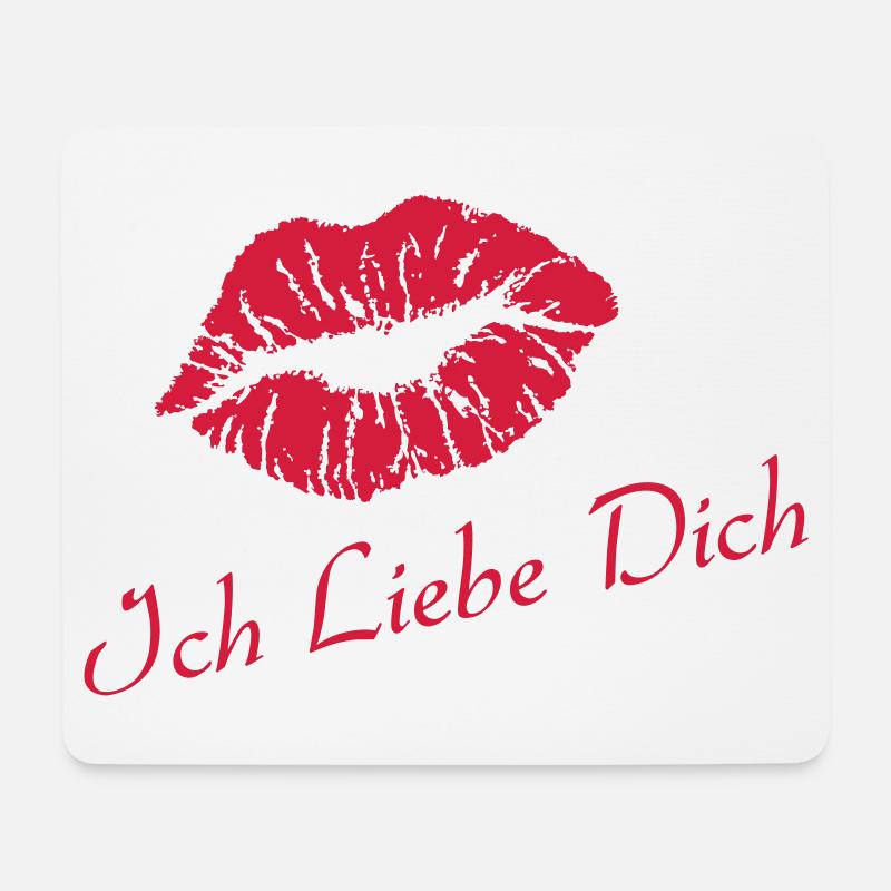 Ich Liebe Dich - Mousepad (Querformat) - Weiß