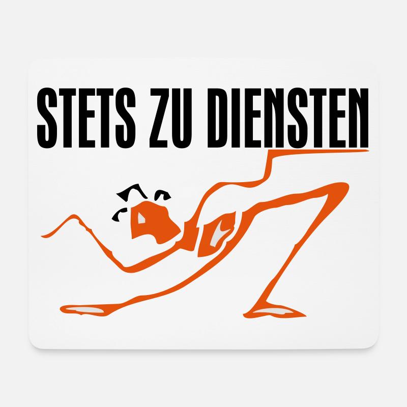 Stets zu Diensten - Mousepad (Querformat) - Weiß