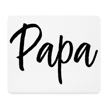 Papa Familie Eltern Liebe Typografie Geschenk - Mousepad (Querformat) - Weiß - Vorne