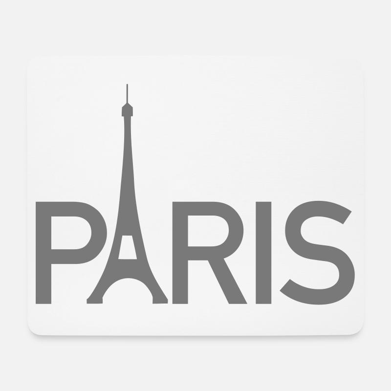 Paris - Mousepad (Querformat) - Weiß