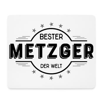 metzger - Mousepad (Querformat) - Weiß - Vorne