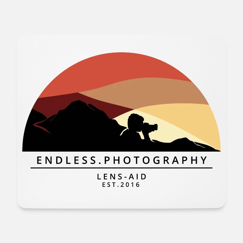 Endless Photography [Rot] - Mousepad (Querformat) - Weiß