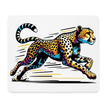 Gepard - Mousepad (Querformat) - Weiß - Vorne
