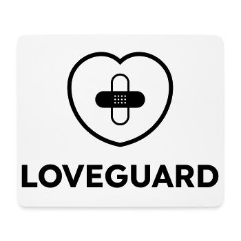 Loveguard Liebesretter Liebeswächter Valentinstag - Mousepad (Querformat) - Weiß - Vorne