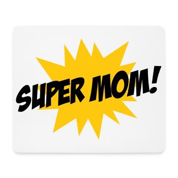 Super Mom - Mother's Day - Mouse Pad (horizontal) - white - Front