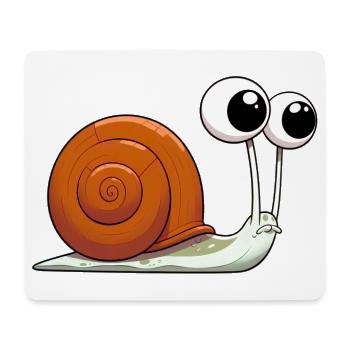 Snail - Mouse Pad (horizontal) - white - Front