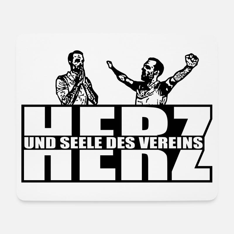 Herz und Seele des Vereins - Mousepad (Querformat) - Weiß