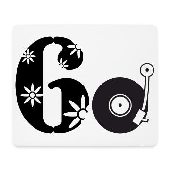 60s Sixtieth Sixties 60. - Mouse Pad (horizontal) - white - Front