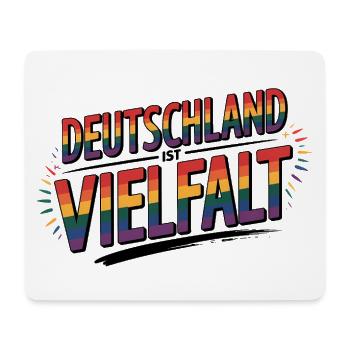 L’Allemagne, c’est la diversité - Logo Cool Pride - Tapis de souris (format paysage) - blanc - Devant