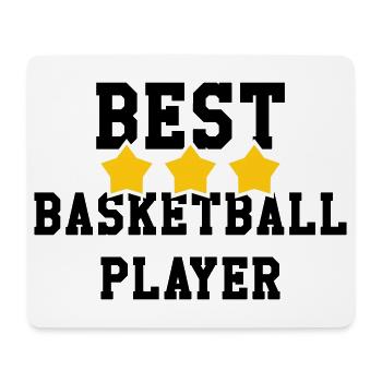 Meilleur basketteur du monde – champion sportif  - Tapis de souris (format paysage) - blanc - Devant