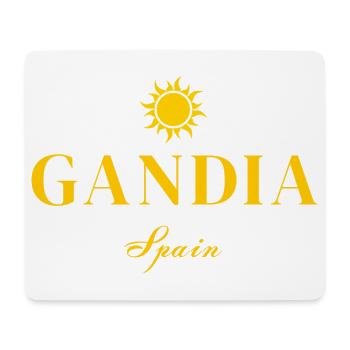 Gandia Spain Sun Emblem Tee - Mouse Pad (horizontal) - white - Front