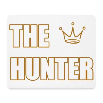 THE HUNTER – Bold Outdoor & Hunting Statement  - Mousepad (Querformat) - Weiß - Vorne