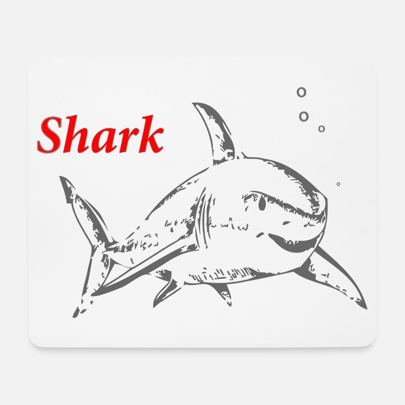 Shark - Mouse Pad (horizontal) - white