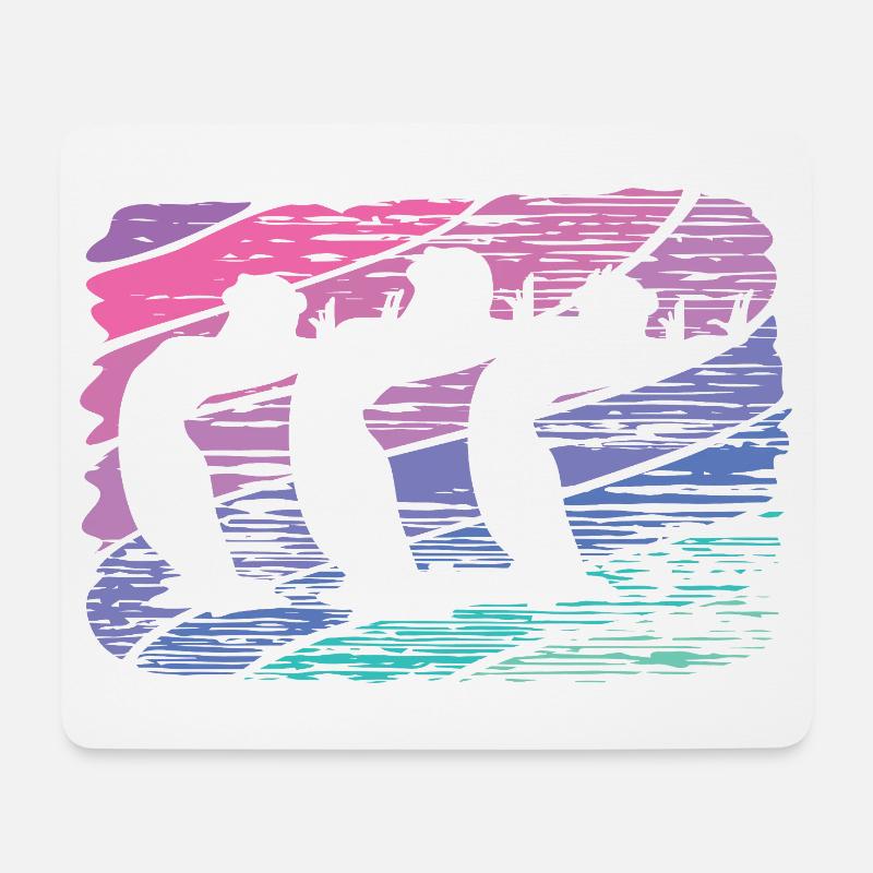 Artistic Swim Team Synchronschwimmen - Mousepad (Querformat) - Weiß