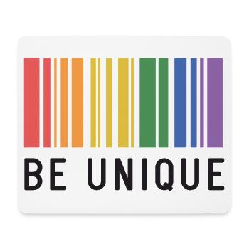 Mois de la Fierté LGBT - Soyez unique - Tapis de souris (format paysage) - blanc - Devant