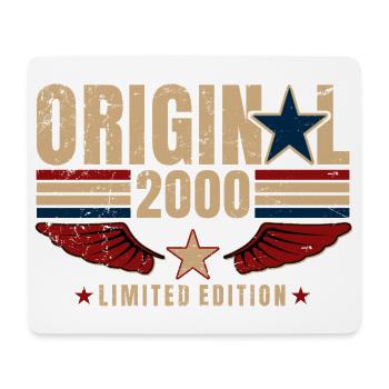 26. Geburtstag Geschenk Original Jahrgang 2000 - Mousepad (Querformat) - Weiß - Vorne