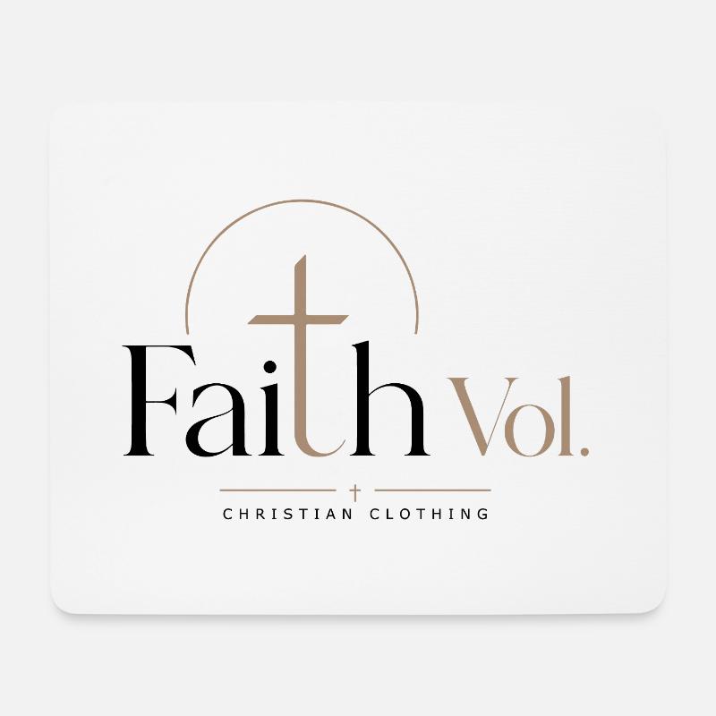 Faith Vol. Logo - Mouse Pad (horizontal) - white