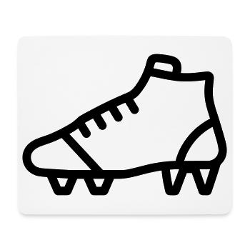 football boots - Mouse Pad (horizontal) - white - Front