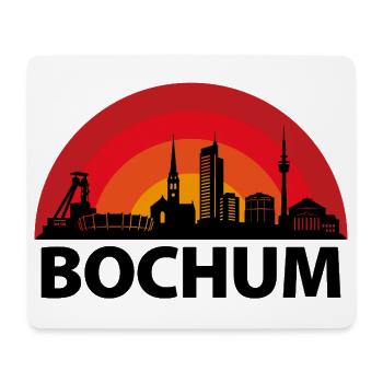Bochum Skyline Kreise - Mousepad (Querformat) - Weiß - Vorne