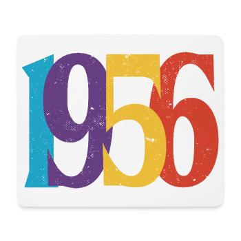 1956 Geburtstag Geboren 1956 Vintage-Retro-Geschenk - Mousepad (Querformat) - Weiß - Vorne
