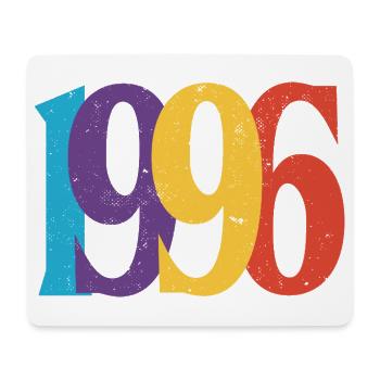 1996 Geburtstag geboren in 1996 Vintage-Retro-Geschenk - Mousepad (Querformat) - Weiß - Vorne