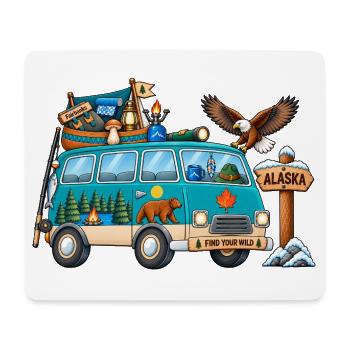 Alaska Camper Wohnmobil - Mousepad (Querformat) - Weiß - Vorne