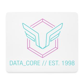 Cyberpunk & Synthwave Symbol Data Core 1998  - Mousepad (Querformat) - Weiß - Vorne