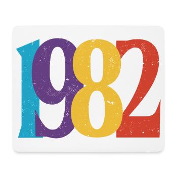 Geboren 1982 Geburtstagsgeschenk Geburtstag 82 - Mousepad (Querformat) - Weiß - Vorne