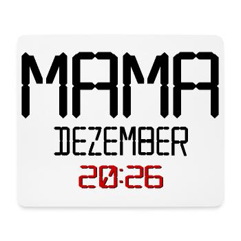 Geburt Baby, Dezember 2026 Mama - Mousepad (Querformat) - Weiß - Vorne