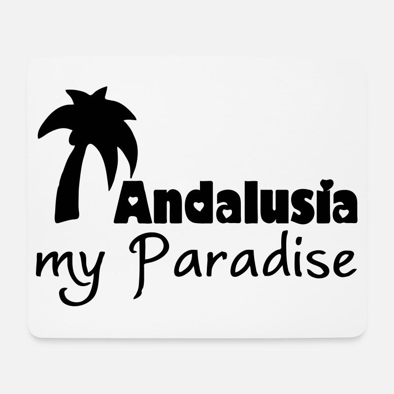 Andalusia Paradise Andalusien Urlaub Geschenk - Mousepad (Querformat) - Weiß