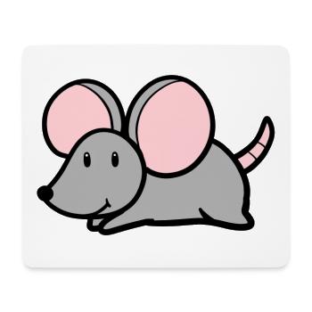Süsse Maus - Mousepad (Querformat) - Weiß - Vorne